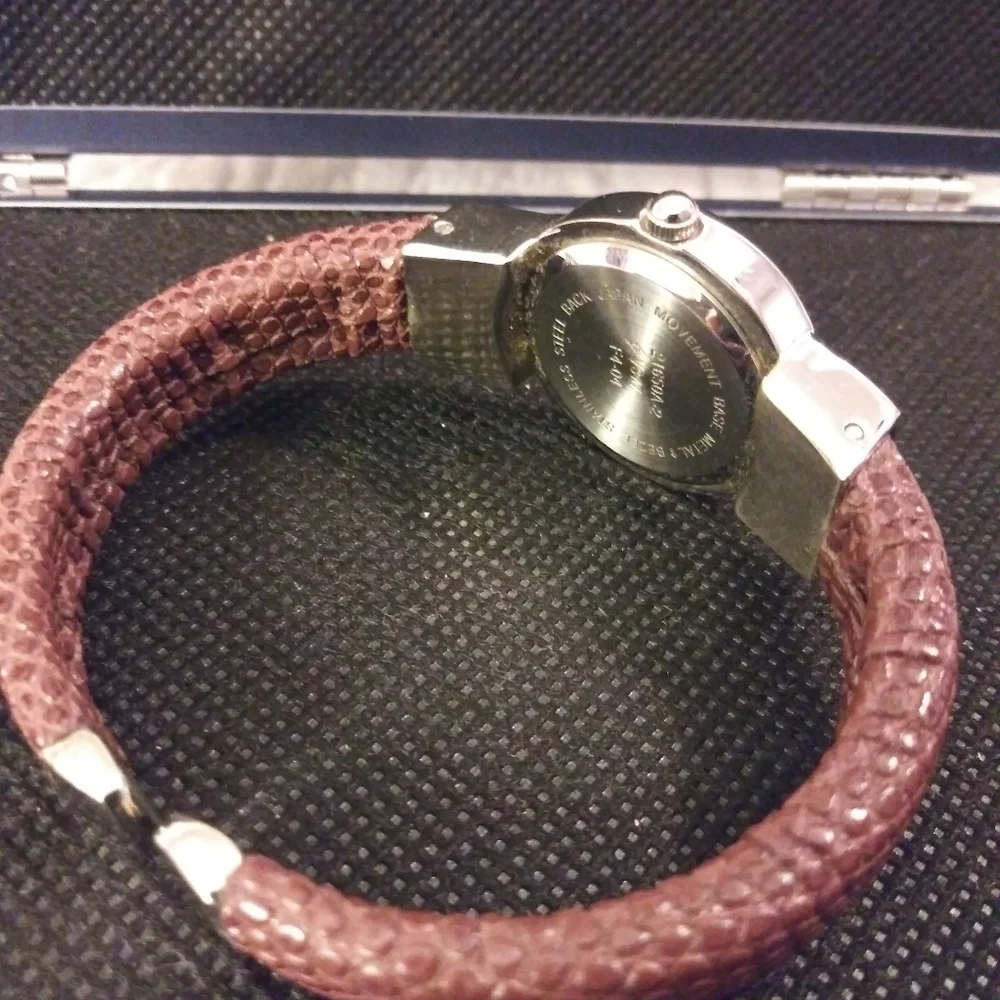Brown Face Cuff Watch